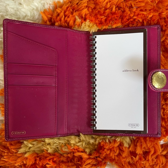 Coach Planner in Signature Print with Pink Leather - Picture 2 of 4